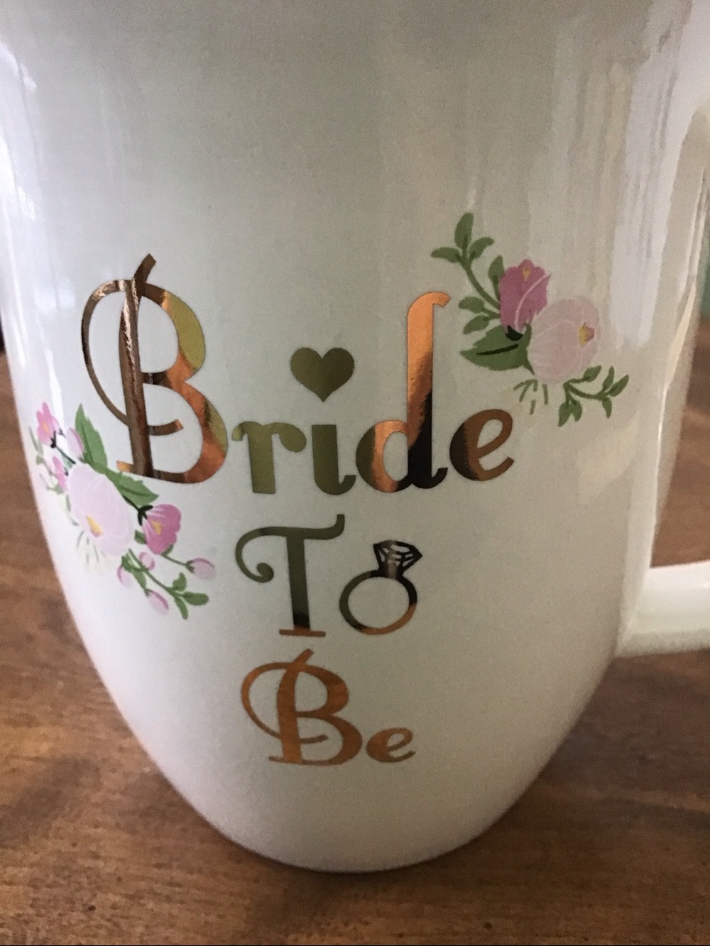 “Bride To Be" coffee mug